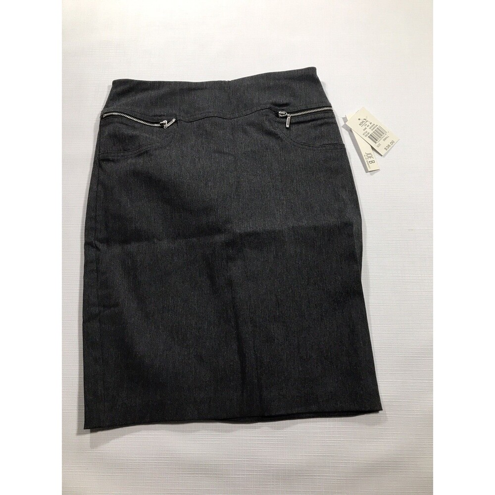 Joe B by Joe Benbasset Pencil Skirt Women's Size Small Dark Gray Stretch Office